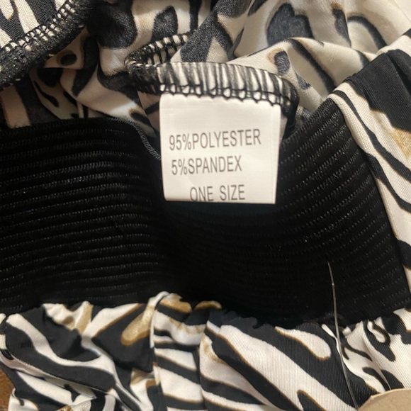 NWT - Accent Accessories slinky soft palazzo pants. One size. Animal print - Picture 3 of 5